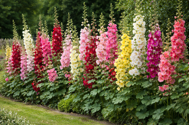 Hollyhock Giant Single 6pck