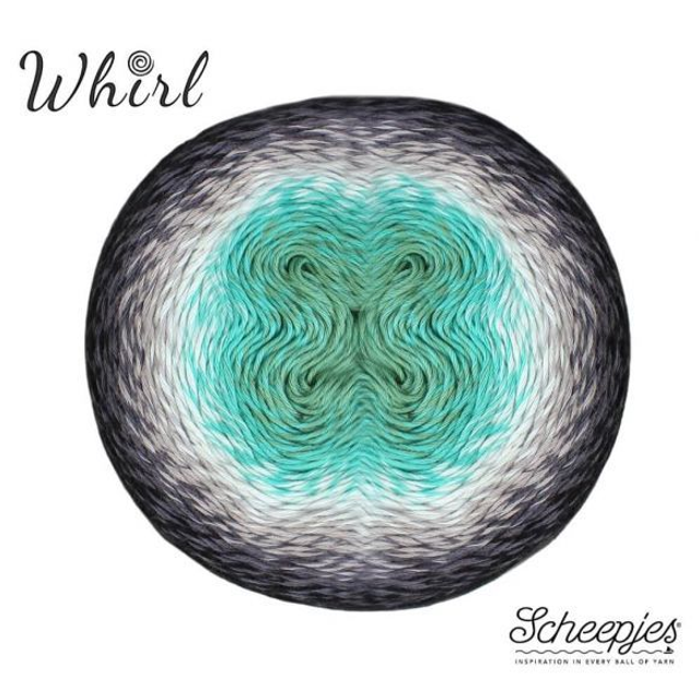 SCHEEPJES WHIRL 785 MINTY BLACK VELVET