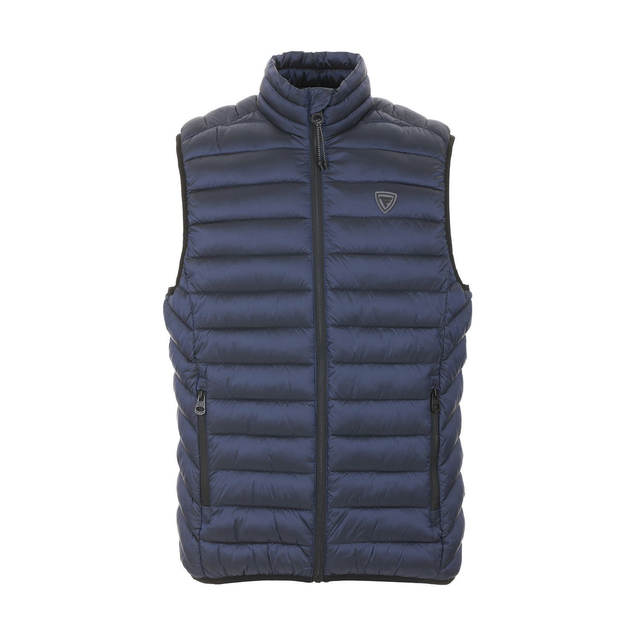 B512T959 - Fred Mello Piumino smanicato in nylon ripstop con fodera interna in contrasto co