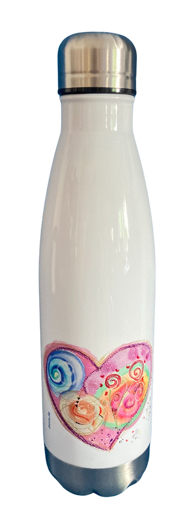 Thermosflasche "Herz rosa"