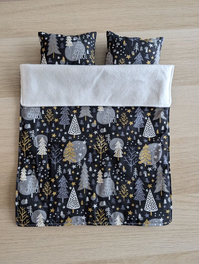 Couverture double + 2 oreillers pour lutins farceurs