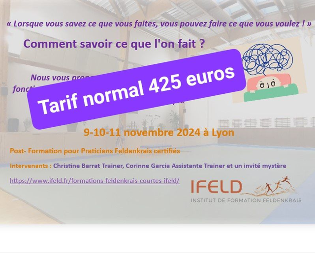 Post-formation 9-10-11 novembre 2024 Neurosciences - LYON- Tarif normal après 20/10/2024