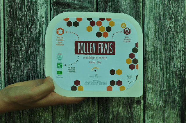 Pollen frais chataignier-ronce bio - barquette 300g