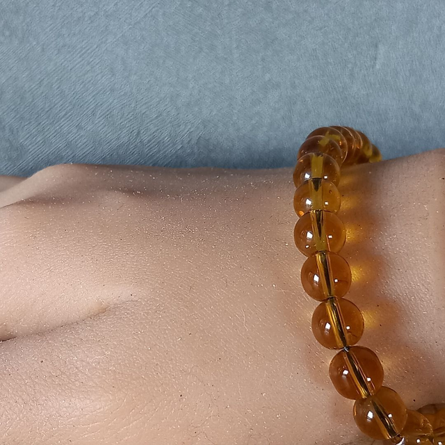 Bracelet ajustable en Ambre de la Baltique