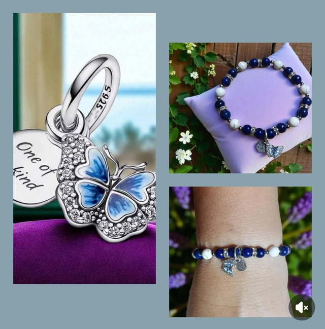 Bracelet Pandolith Lapis-lazuli/Howlite 