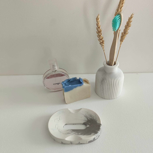 Porte savon "Curve" marbré