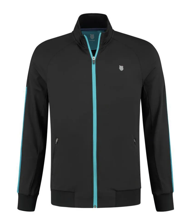 K-Swiss Hypercourt Advantage Tracksuit Jacket Black/Blue  RRP £66.90