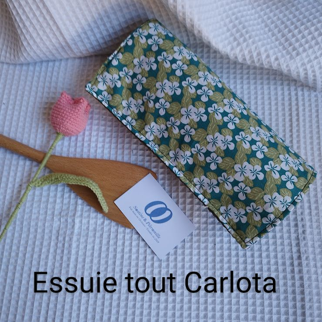 Essuie-Tout Lavable  carré  CARLOTA   /    Zéro Déchet /  écoresponsable   (
