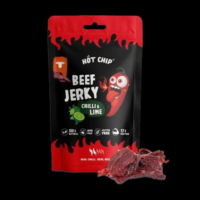Hot Chip Beef Jerky Chilli & Lime

