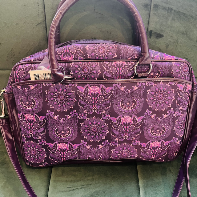 Sac ordinateur mandala violet 