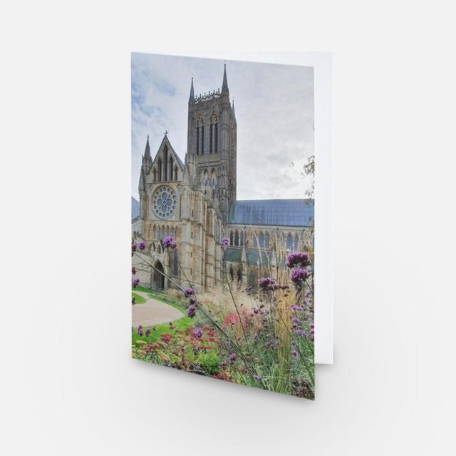 Lincoln Cathedral Dean's Garden greeting card