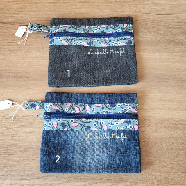 Pochette à soufflet- fleurs de printemps 