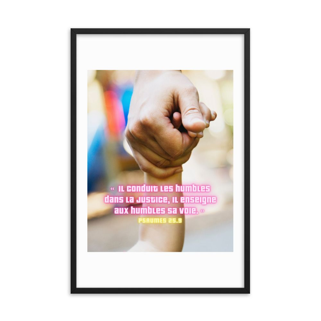 Psaumes 25:9  | 50x70cm