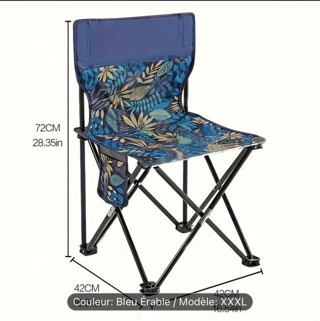 Chaise pliante camping FLEUR 
