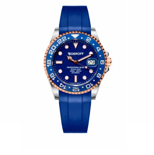 Montre Unisexe Bobroff BF0006-CA Bleu Ø 41 mm