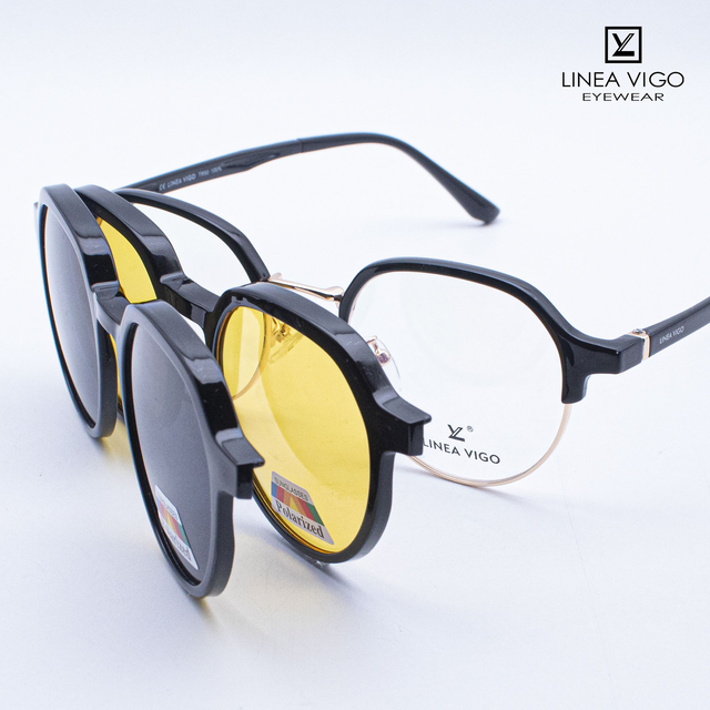 Armazón Hombre y Mujer con 2 clipons polarizados FXLV-005 C1