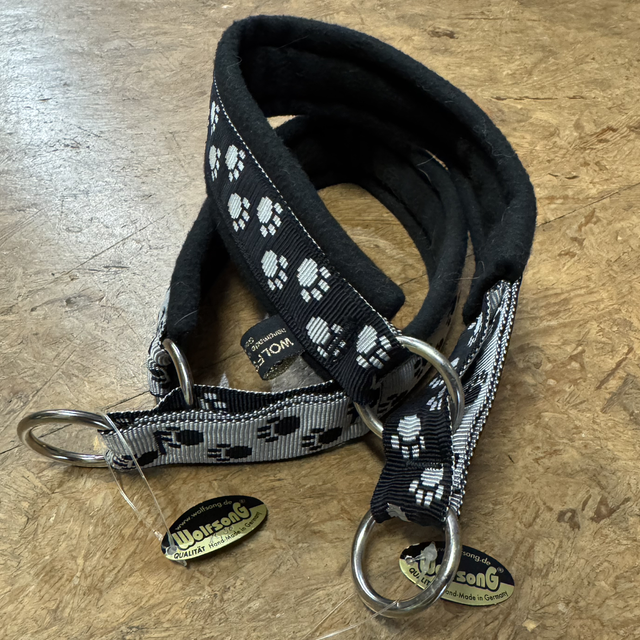 Wolfsong Halsband Zugstopp, Fleece, 30 mm Band