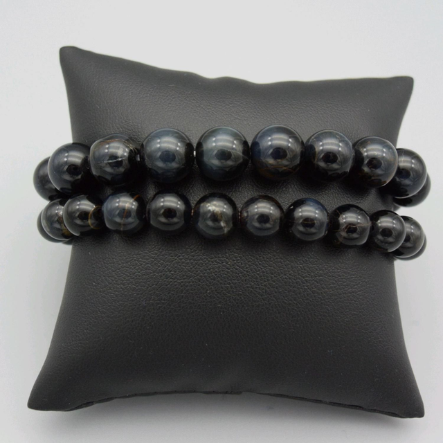 Beau bracelet en véritable œil de faucon