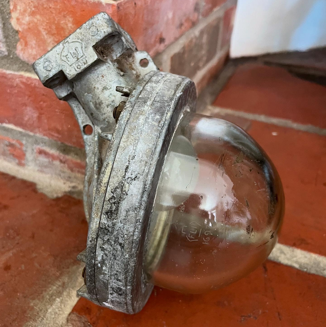 1950’s M.O.D. Munitions Industrial Factory Wall Light By ‘Victor’