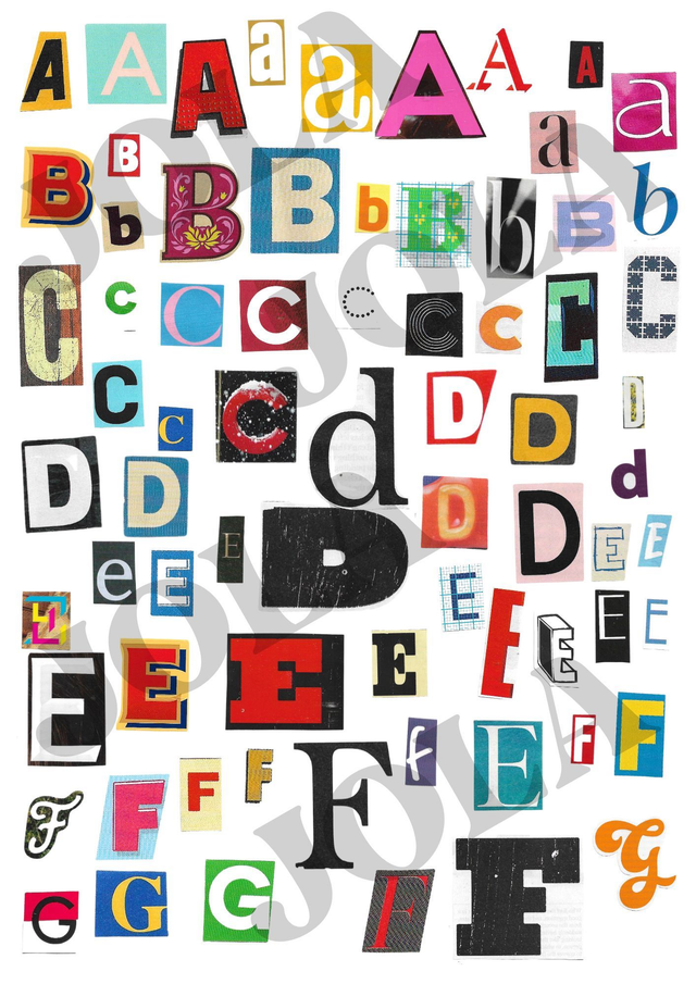 Alphabet letters 
