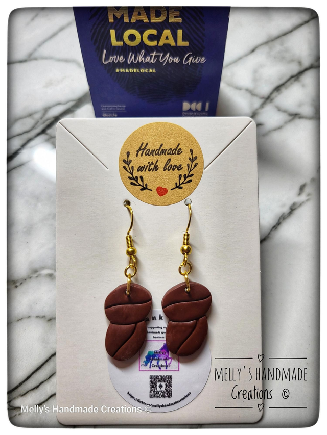 Coffee Bean earrings 