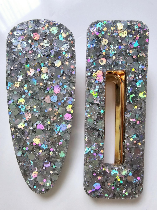 DUO BARRETTES ARGENT 