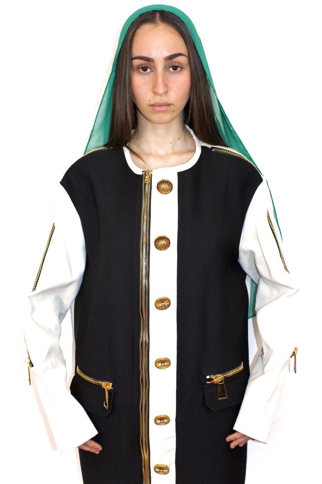 Giubbotto black&amp;white FAUSTO PUGLISI