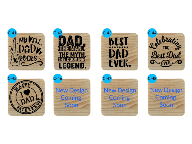 Dad Themed Coaster’s