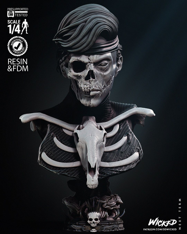 Buste Portrait FAMINE série Xmen comics 