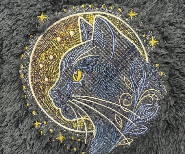 Blanket - Moonlit Cat