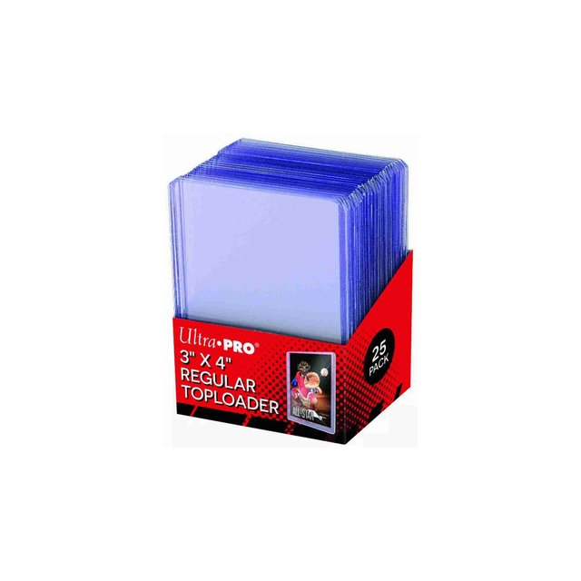 D) Ultra Pro 1 Confezione 25 Toploader Regular Standard - Clear