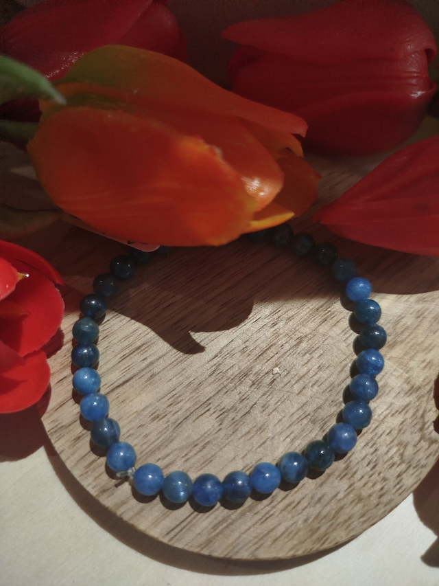 Bracelet en Apatite Bleue 