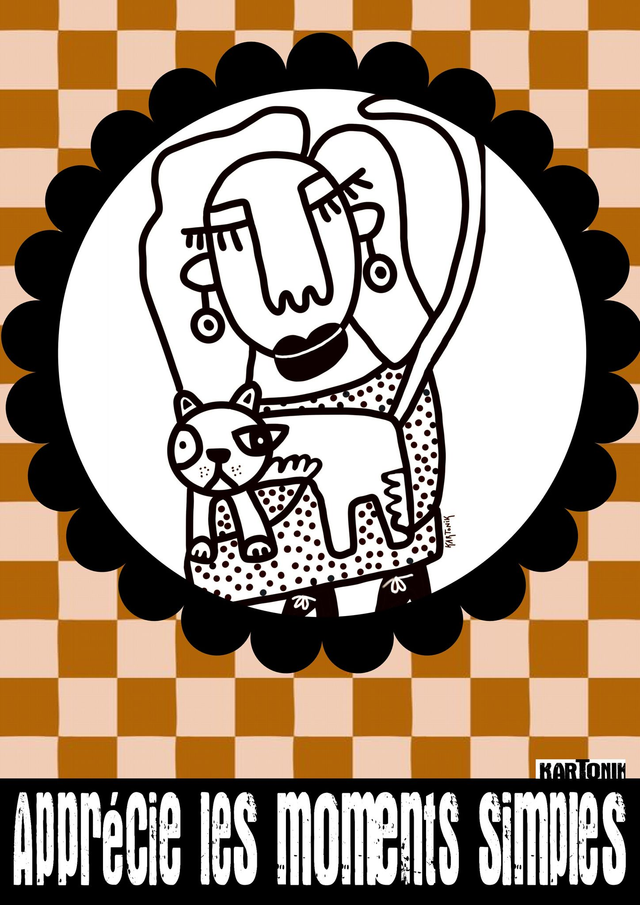 Affiche "Apprécie les moments simples" 