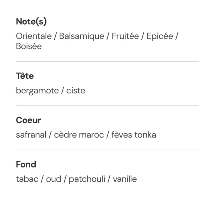 Parfum d’ambiance Bois de oud