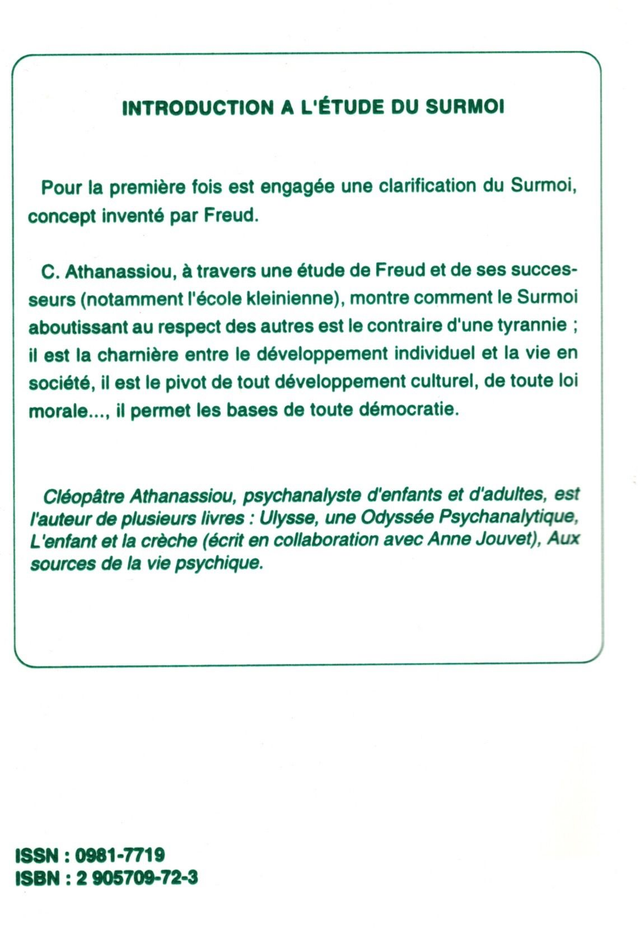 Introduction à l’étude du Surmoi - Une révision de la théorie et clinique de Cléopâtre Athanassiou
