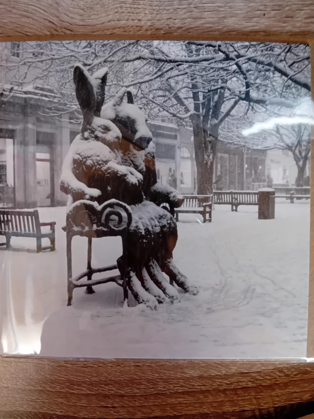070 - Minotaur in snow card - Sally Ryde