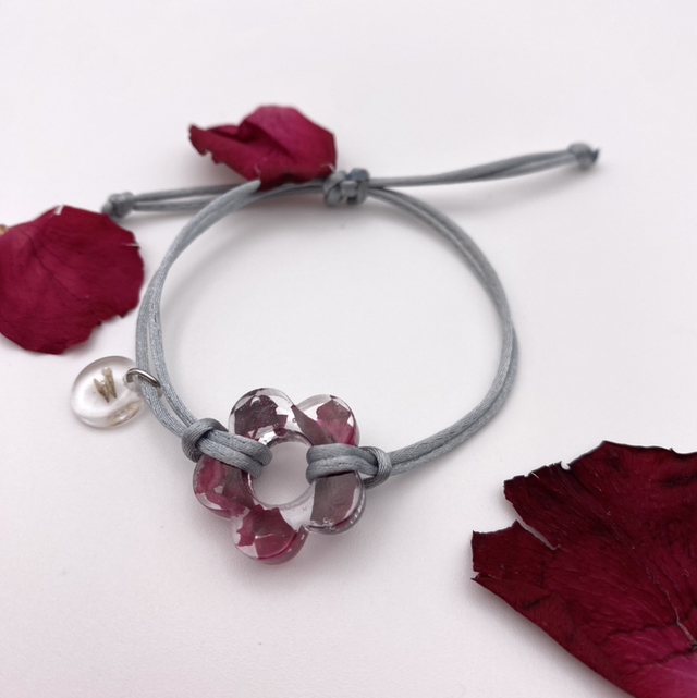 Bracelet pétales de rose