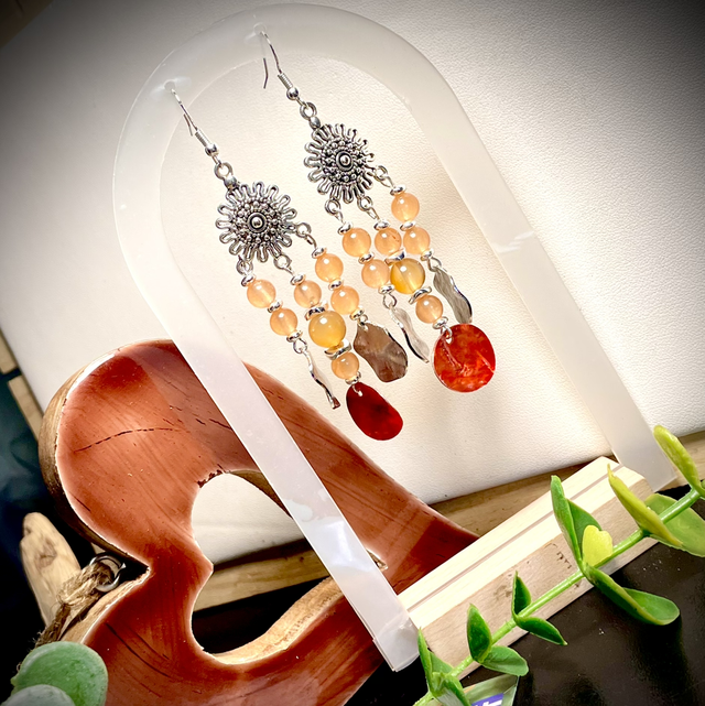 Boucles AVA Cornaline 