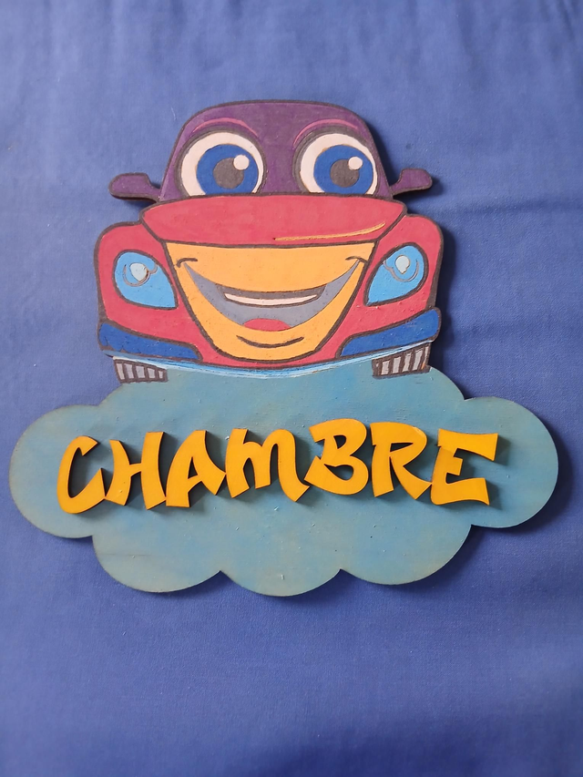 Plaque Chambre Auto