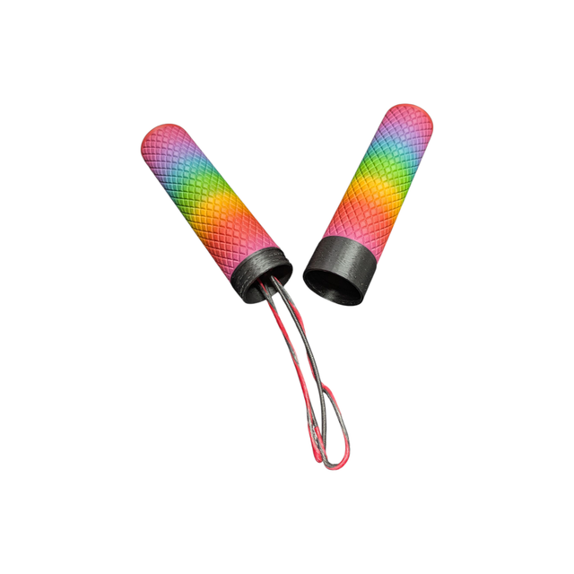 Matte Rainbow and Black String Tube ©