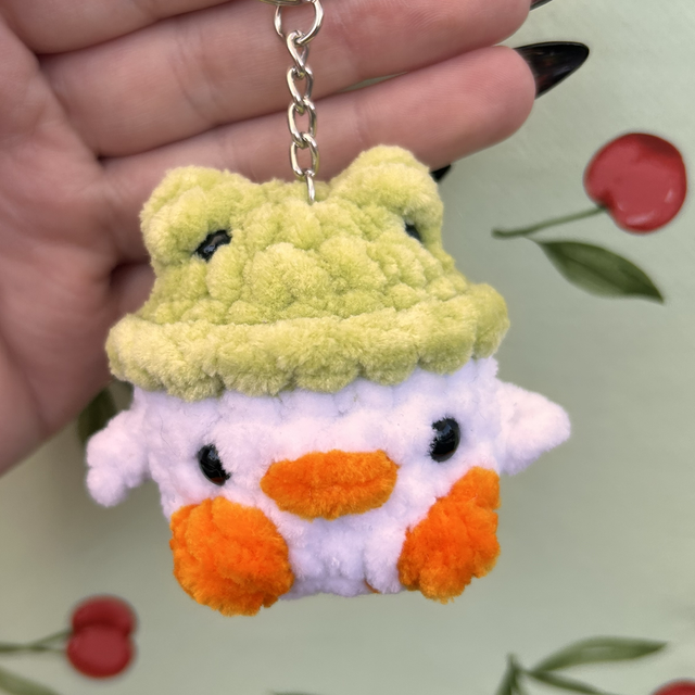 Porte-clés Oie Chapeau Grenouille 