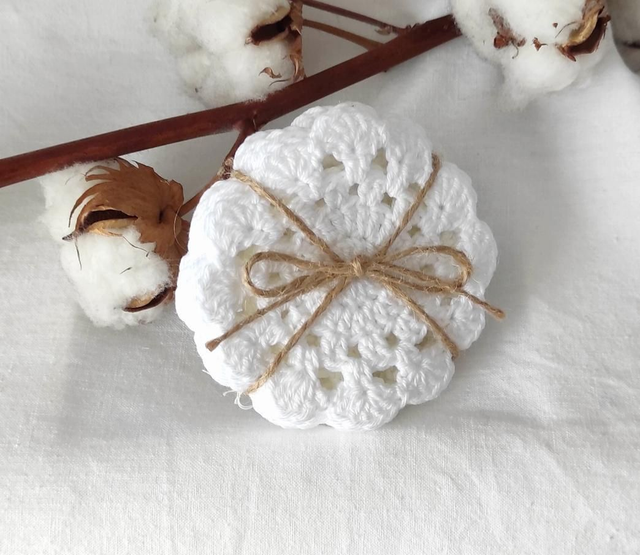 Lot de 6 dessous de verre en coton