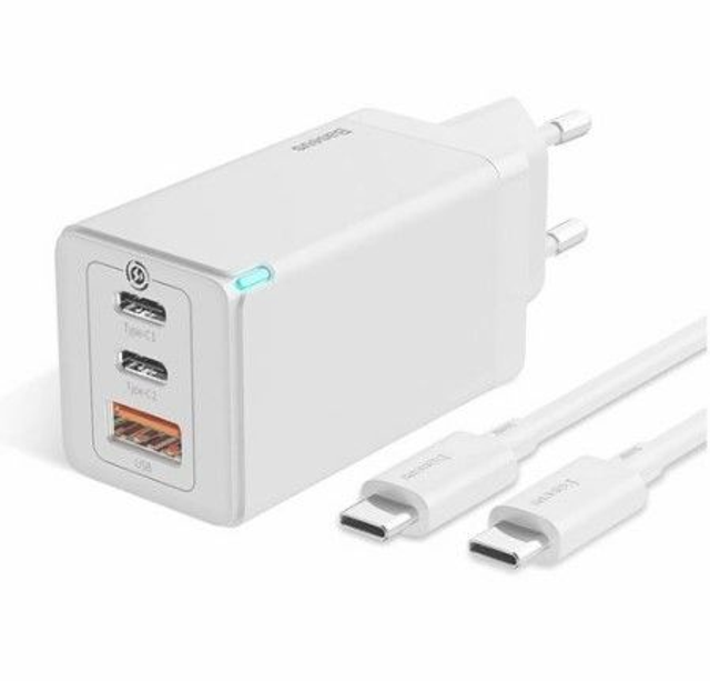 Baseus polnilec 65W USB 2xTipC TipA GaN5 ProQC 