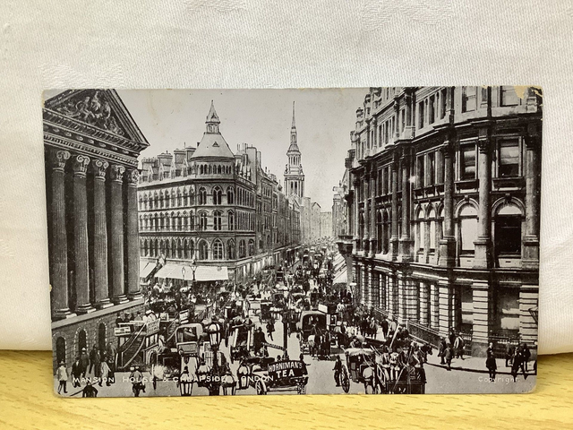 Mansion House and Cheapside, London,  posted early 1900's Unbranded antique postcard Our Ref A133