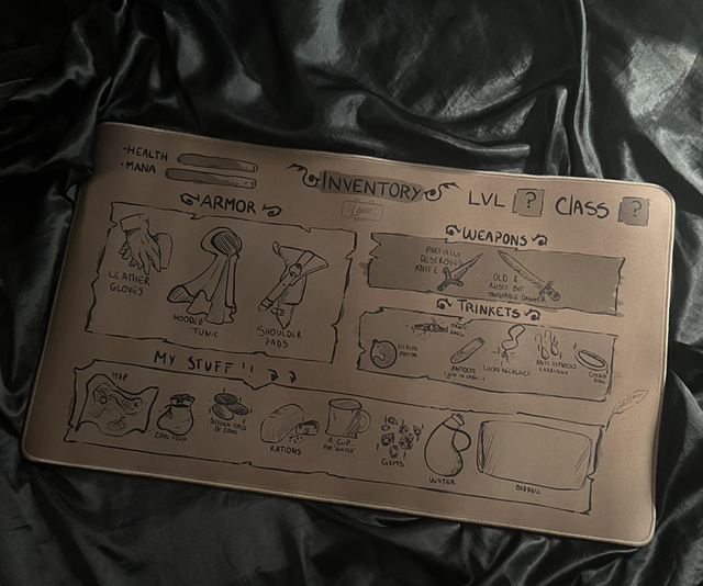 Alfombrilla/tapete inventario rol