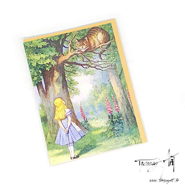 FLAMETREE - CARTE ALICE AU PAYS DES MERVEILLES - TB017