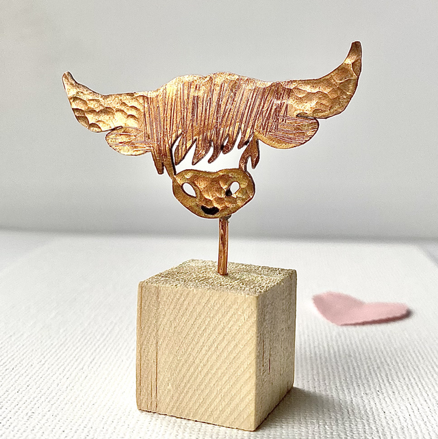 Duncan the Coo Engraved Hammered