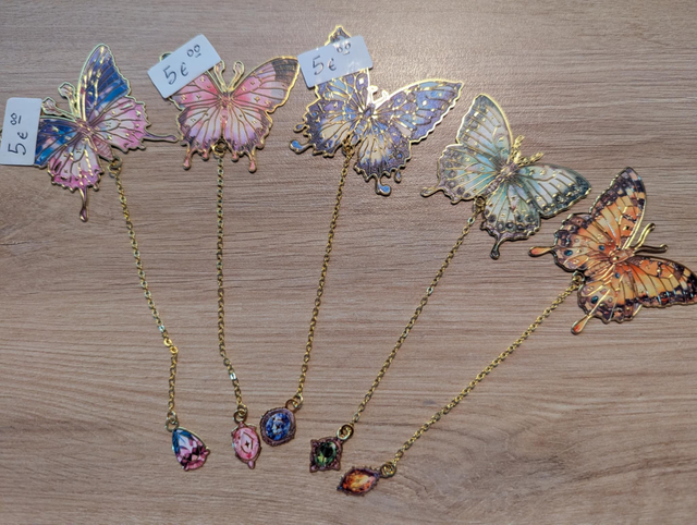 Marque-page papillons