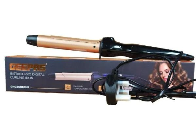 Geepas: Digital Curling Iron Ceramic Coating GHC86085UK
