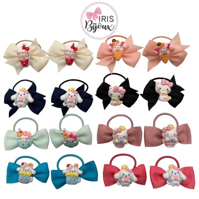 Elastici bimba tema Hello kitty (coppia)